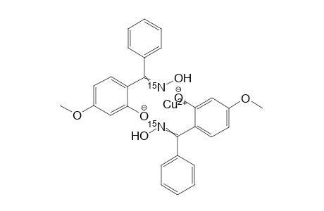 copper(II) 2-((hydroxyimino-15N)(phenyl)methyl)-5-methoxyphenolate