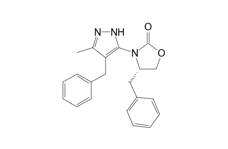 (4S)-4-Benzyl-3-[4-benzyl-3(5)-methyl-5(3)-pyrazolyl]-1,3-oxazolidin-2-one
