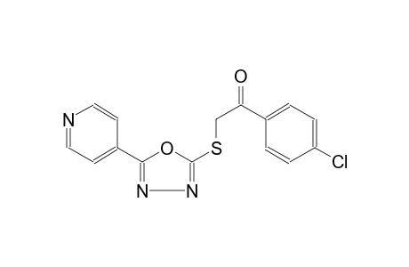 1-(4-chlorophenyl)-2-{[5-(4-pyridinyl)-1,3,4-oxadiazol-2-yl]sulfanyl}ethanone