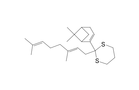 1,3-Dithiane, 2-(6,6-dimethylbicyclo[3.1.1]hept-2-en-2-yl)-2-(3,7-dimethyl-2,6-octa dienyl)-, (E)-