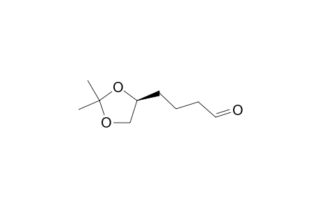 4-((S)-2,2-dimethyl-1,3-dioxolan-4-yl)butanal