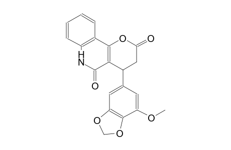 2H-pyrano[3,2-c]quinoline-2,5(3H)-dione, 4,6-dihydro-4-(7-methoxy-1,3-benzodioxol-5-yl)-