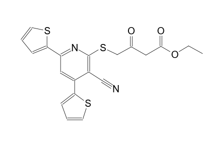 butanoic acid, 4-[[3-cyano-4,6-di(2-thienyl)-2-pyridinyl]thio]-3-oxo-, ethyl ester