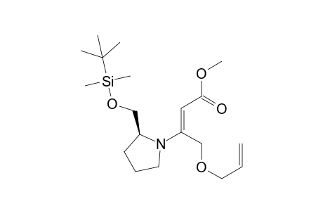 4-Allyloxy-3-[2-(tert-butyl-dimethyl-silanyloxymethyl)-pyrrolidin-1-yl]-but-2-enoic acid methyl ester