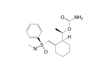 (R)-1-((1S,E)-2-{[(R)-N-Methylphenylsulfonimidoyl]methylene}-cyclohexyl)ethyl Carbamate