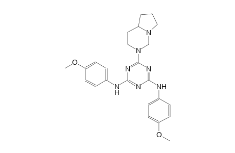 6-hexahydropyrrolo[1,2-c]pyrimidin-2(1H)-yl-N~2~,N~4~-bis(4-methoxyphenyl)-1,3,5-triazine-2,4-diamine