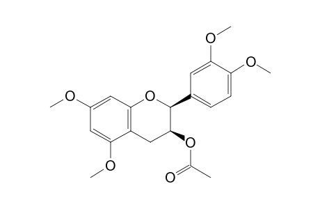 (2S,3S)-cis-5,7,3',4'-Tetramethoxy-3-O-acetylflavan