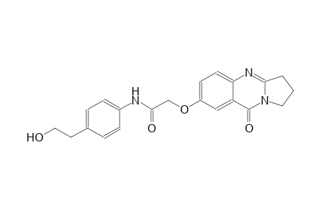 acetamide, N-[4-(2-hydroxyethyl)phenyl]-2-[(1,2,3,9-tetrahydro-9-oxopyrrolo[2,1-b]quinazolin-7-yl)oxy]-