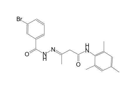 benzoic acid, 3-bromo-, 2-[(E)-1-methyl-3-oxo-3-[(2,4,6-trimethylphenyl)amino]propylidene]hydrazide