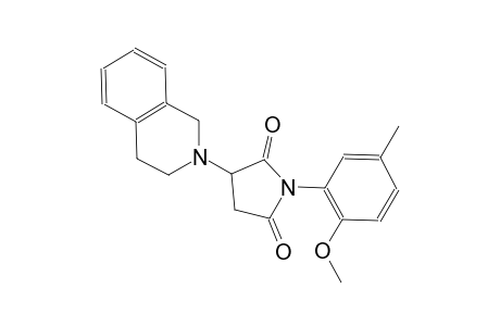 3-(3,4-dihydro-2(1H)-isoquinolinyl)-1-(2-methoxy-5-methylphenyl)-2,5-pyrrolidinedione