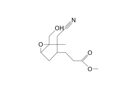 2,3-Epoxy-2-hydroxymethyl-5-(2-methoxycarbonyl-ethyl)-1-cyanomethyl-1-methyl-2-cyclopentene