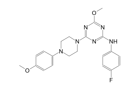 (4-fluorophenyl)-[4-methoxy-6-[4-(4-methoxyphenyl)piperazino]-s-triazin-2-yl]amine