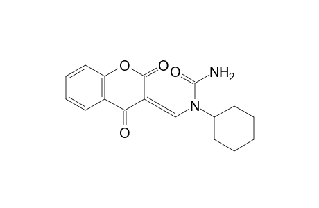 3-[(Cyclohexylureido)methylene]-4-oxocoumarin