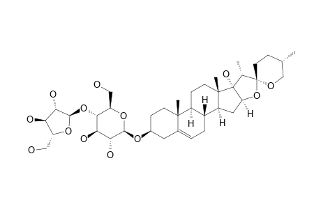 PENNOGENIN-3-O-BETA-[ALPHA-L-ARABINOFURANOSYL-(1->4)-BETA-D-GLUCOPYRANOSIDE]