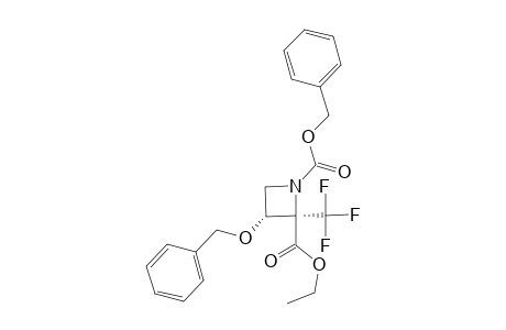 (2-R,3-R)-3-BENZYLOXY-2-TRIFLUOROMETHYLAZETIDINE-1,2-DICARBOXYLIC-ACID-1-BENZYLESTER-2-ETHYLESTER