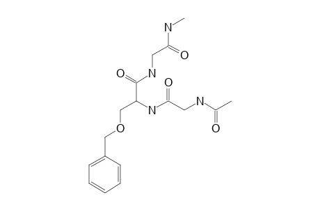 N-ALPHA-(ACETYL)-GLYCYL-O-(BENZYL)-SERYLGLYCINE-N-METHYLAMIDE;AC-GLY-SER(BZL)-GLY-NHME