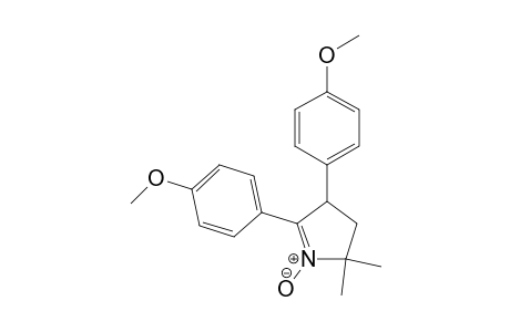 2H-Pyrrole, 3,4-dihydro-4,5-bis(4-methoxyphenyl)-2,2-dimethyl-, 1-oxide