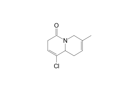 (+-)-1-Chloro-7-methyl-3,6,9,9a-tetrahydroquinolizin-4-one