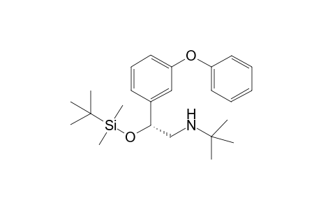 (R)-.alpha.-[(1,1-Dimethylethyl)amino]methyl]-.alpha.-[(1,1-dimethylethyl)dimethylsilyloxy]-3-phenoxybenzenemethane