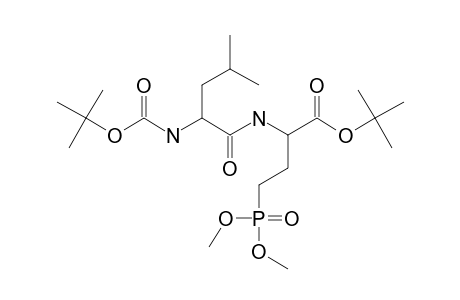 N-ALPHA-(TERT.-BUTYLOXYCARBONYL)-LEUCYL-4-(DIMETHYLPHOSPHONO)-2-AMINOBUTANOIC-ACID-TERT.-BUTYLESTER;BOC-LEU-ABU(PO3ME2)-O-BU-T