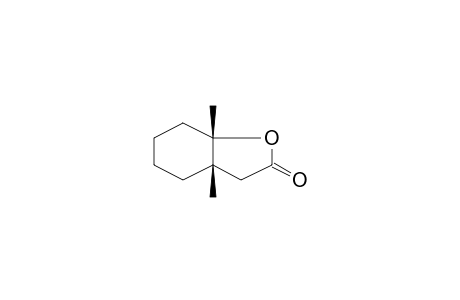 2(3H)-Benzofuranone, hexahydro-3a,7a-dimethyl-, cis-