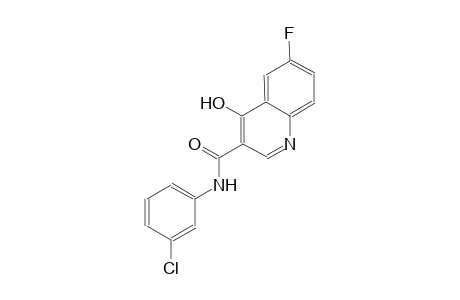 3-quinolinecarboxamide, N-(3-chlorophenyl)-6-fluoro-4-hydroxy-