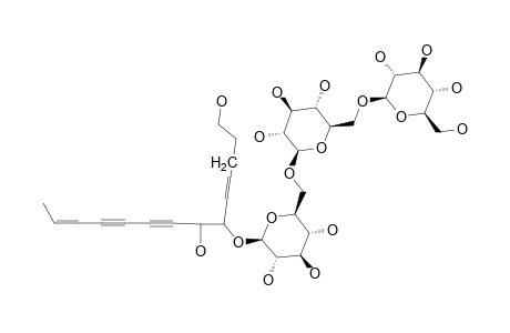 PRATIALIN-B;LOBETYOL-9-O-BETA-D-GLUCOPYRANOSYL-(1->6)-BETA-D-GLUCOPYRANOSYL-(1->6)-BETA-D-GLUCOPYRANOSIDE