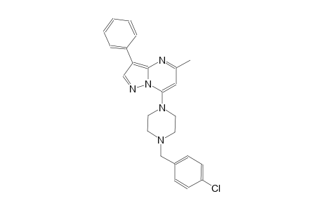 7-[4-(4-chlorobenzyl)-1-piperazinyl]-5-methyl-3-phenylpyrazolo[1,5-a]pyrimidine