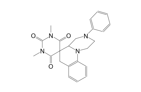 1',3'-dimethyl-3-phenyl-1,2,3,4,4a,6-hexahydro-1'H-spiro[pyrazino[1,2-a]quinoline-5,5'-pyrimidine]-2',4',6'(3'H)-trione