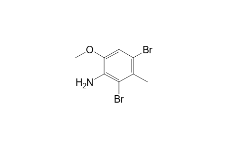 Benzenamine, 2,4-dibromo-6-methoxy-3-methyl-