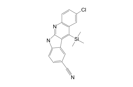 2-CHLORO-9-CYANO-11-TRIMETHYLSILYL-6H-INDOLO-[2,3-B]-QUINOLINE