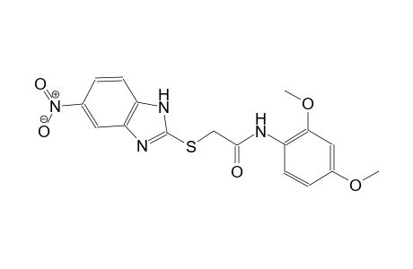 acetamide, N-(2,4-dimethoxyphenyl)-2-[(5-nitro-1H-benzimidazol-2-yl)thio]-