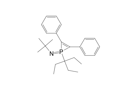 1-(t-Butylimino)-1-(1'.1'-diethylpropyl)-2,3-diphenyl-.lambda(5).-phosphirene