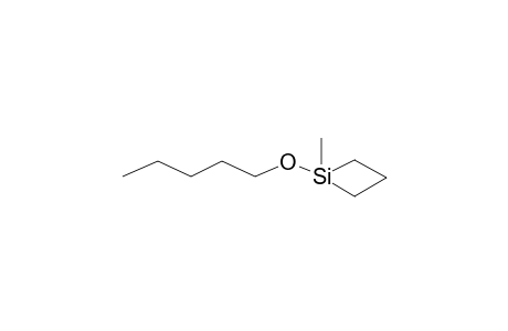 1-Methyl-1-N-pentyloxy-1-silacyclobutane