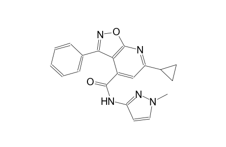 isoxazolo[5,4-b]pyridine-4-carboxamide, 6-cyclopropyl-N-(1-methyl-1H-pyrazol-3-yl)-3-phenyl-