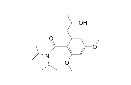 Benzamide, 2-(2-hydroxypropyl)-4,6-dimethoxy-N,N-bis(1-methylethyl)-, (.+-.)-