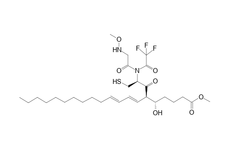 Methyl 5(S)-Hydroxy-6(R)-[O-methylglycinyl-N-(trifluoroacetyl)-L-cysteinyl]]-7,9-eicosadienoate