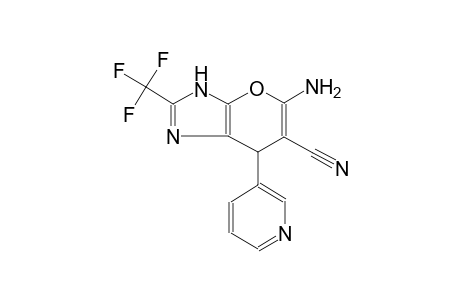 5-amino-7-(3-pyridinyl)-2-(trifluoromethyl)-3,7-dihydropyrano[2,3-d]imidazole-6-carbonitrile