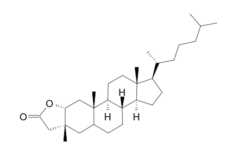 Lactone of 2.alpha.-Hydroxy-3.beta.-methylcholestan-3.alpha.-acetic acid
