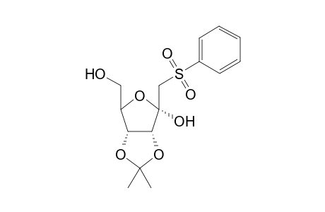 1'-[(Benzenesulfonyl)methylidene]-2',3'-O-isopropylidene-.alpha.-D-ribofuranose