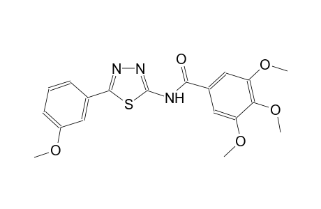 3,4,5-trimethoxy-N-[5-(3-methoxyphenyl)-1,3,4-thiadiazol-2-yl]benzamide