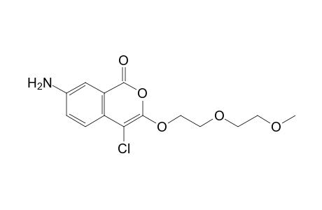 7-Amino-4-chloro-3-[2-(2-methoxyethoxy)ethoxy]-2-benzopyran-1-one