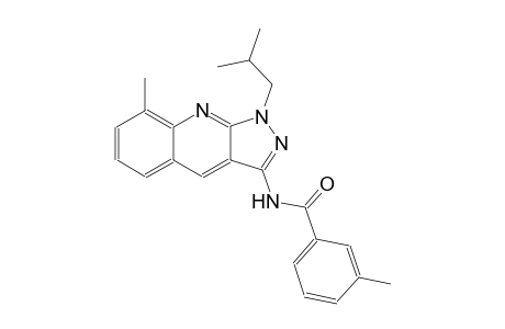 N-(1-isobutyl-8-methyl-1H-pyrazolo[3,4-b]quinolin-3-yl)-3-methylbenzamide