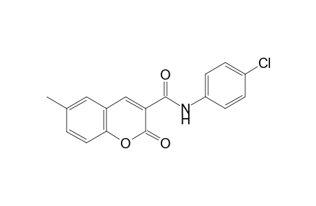 N-(4-Chlorophenyl)-6-methylcoumarin-3-carboxamide