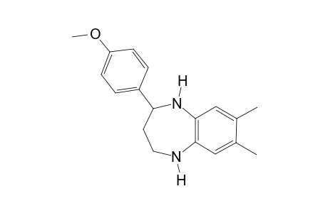 7,8-DIMETHYL-2-(p-METHOXYPHENYL)-2,3,4,5-TETRAHYDRO-1H-1,5-BENZODIAZEPINE