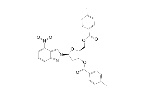 2-[2'-DEOXY-3',5'-BIS-O-(4-METHYLBENZOYL)-BETA-D-ERYTHRO-PENTOFURANOSYL]-4-NITRO-2H-INDAZOLE