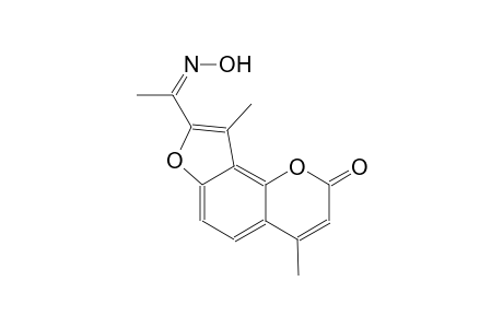 8-[(1Z)-N-hydroxyethanimidoyl]-4,9-dimethyl-2H-furo[2,3-h]chromen-2-one