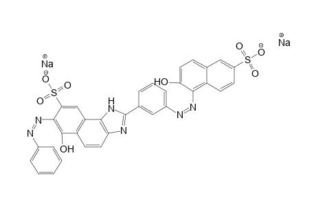 1H-Naphth[1,2-d]imidazole-8-sulfonic acid, 6-hydroxy-2-[3-[(2-hydroxy-6-sulfo-1-naphthalenyl)azo]phenyl]-7-(phenylamino)-, disodium salt