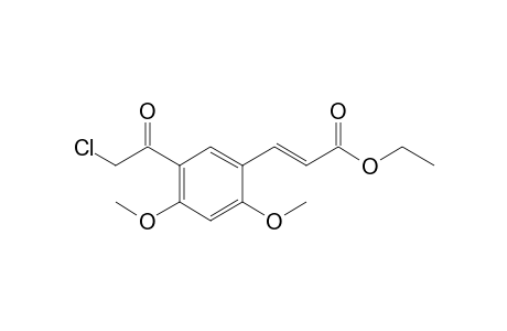 (E)-3-[5-(2-chloro-1-oxoethyl)-2,4-dimethoxyphenyl]-2-propenoic acid ethyl ester