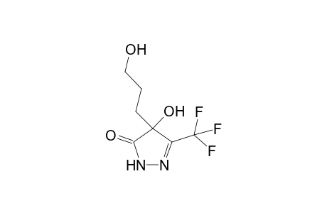 3,4-Dihydro-4-hydroxy-4-(3-hydroxypropyl)-5-(trifluoromethyl)-2H-pyrazol-3-one